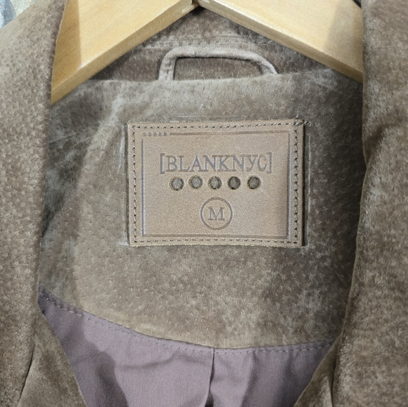 Blank NYC Suede Leather Moto Biker Jacket Coat - Picture 3 of 10